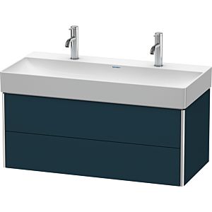 Duravit XSquare Waschtisch-Unterschrank XS416309898 98,4x39,7x46cm, 2 Schubkästen, Nachtblau seidenmatt