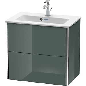 Duravit XSquare Waschtisch-Unterschrank XS416503838 61x56x38,8cm, 2 Schubkästen, Dolomiti Grey hochglanz