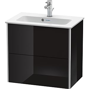 Duravit XSquare Duravit XS416504040 61x56x38.8cm, 2 tiroirs, noir brillant
