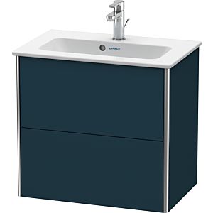 Duravit XSquare Duravit XS416509898 61x56x38.8cm, 2 tiroirs, bleu nuit satiné mat