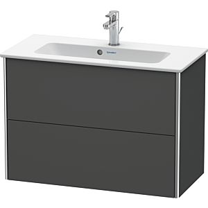 Duravit XSquare Waschtisch-Unterschrank XS416604949 81x56x38,8cm, 2 Schubkästen, Graphit matt