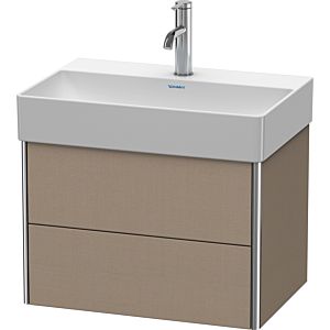 Duravit XSquare Waschtisch-Unterschrank XS416707575 58,4x39,7x39cm, 2 Schubkästen, Leinen