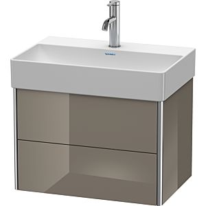 Duravit XSquare Waschtisch-Unterschrank XS416708989 58,4x39,7x39cm, 2 Schubkästen, Flannel Grey hochglanz
