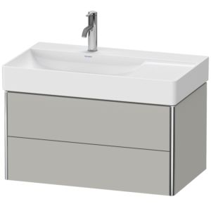 Duravit XSquare Waschtisch-Unterschrank XS416800707 78,4x39,7x46cm, 2 Schubkästen, Betongrau matt