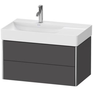 Duravit XSquare Duravit XS416804949 78,4x39,7x46cm, 2 tiroirs, Graphit matt