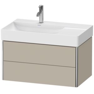 Duravit XSquare Duravit XS416806060 78,4x39,7x46cm, 2 tiroirs, Taupe satiné mat
