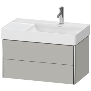 Duravit XSquare Waschtisch-Unterschrank XS416900707 78,4x39,7x46cm, 2 Schubkästen, Betongrau matt