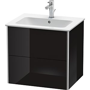 Duravit XSquare Duravit XS417104040 61x56x47.8cm, 2 tiroirs, noir brillant