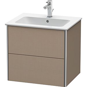 Duravit XSquare Waschtisch-Unterschrank XS417107575 61x56x47,8cm, 2 Schubkästen, Leinen