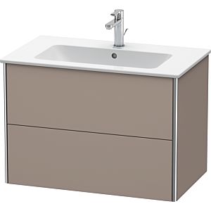 Duravit XSquare Waschtisch-Unterschrank XS417204343 81x56x47,8cm, 2 Schubkästen, Basalt matt