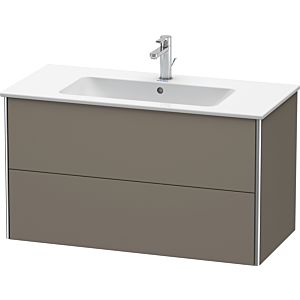 Duravit XSquare Duravit XSquare XS417309090 101x56x47.8cm, 2 drawers, flannel gray silk matt