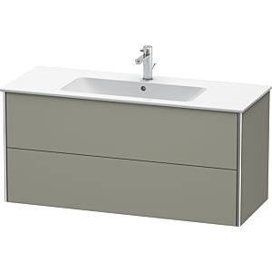 Duravit XSquare Duravit XS417409292 121x56x47.8cm, 2 tiroirs, finition gris pierre satinée