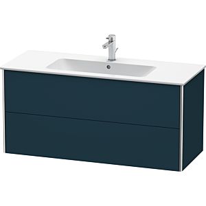 Duravit XSquare Waschtisch-Unterschrank XS417409898 121x56x47,8cm, 2 Schubkästen, Nachtblau seidenmatt