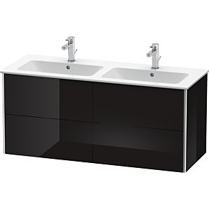 Duravit XSquare Duravit XS417504040 128x56x47.8cm, 4 tiroirs, noir brillant