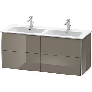 Duravit XSquare Duravit XS417508989 128x56x47.8cm, 4 tiroirs, gris flanelle brillant