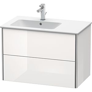 Duravit XSquare Waschtisch-Unterschrank XS417603636 81x56x47,8cm, 2 Schubkästen, Becken links, weiß seidenmatt