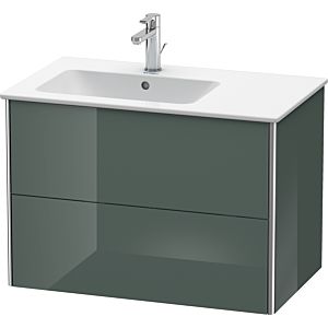 Duravit XSquare Waschtisch-Unterschrank XS417603838 81x56x47,8cm, 2 Schubkästen, Becken links, Dolomiti Grey hochglanz