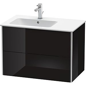 Duravit XSquare Duravit XSquare XS417604040 81x56x47.8cm, 2 drawers, basin on the left, black high gloss