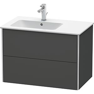 Duravit XSquare Duravit XS417604949 81x56x47.8cm, 2 tiroirs, vasque à gauche, Graphit mat