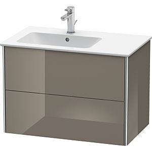 Duravit XSquare Duravit XS417608989 81x56x47.8cm, 2 tiroirs, lavabo à gauche, gris flanelle brillant