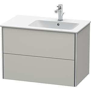 Duravit XSquare Duravit XSquare XS417700707 81x56x47.8cm, 2 drawers, basin on the right, matt concrete gray
