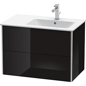 Duravit XSquare Duravit XSquare XS417704040 81x56x47.8cm, 2 drawers, basin on the right, black high gloss