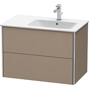 Duravit XSquare Waschtisch-Unterschrank XS417707575 81x56x47,8cm, 2 Schubkästen, Becken rechts, Leinen