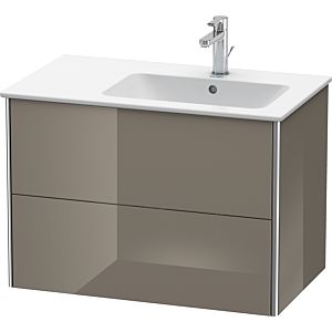 Duravit XSquare Duravit XSquare XS417708989 81x56x47.8cm, 2 drawers, basin on the right, flannel gray high gloss