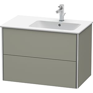 Duravit XSquare Duravit XS417709292 81x56x47.8cm, 2 tiroirs, vasque à droite, gris pierre satiné mat