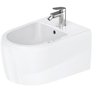 Duravit Collection One Wand Bidet 2263150000 38,5x57cm, mit Hahnloch, Überlauf, Hahnlochbank, weiß Hochglanz