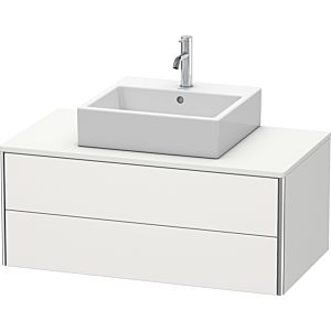 Duravit XSquare Waschtisch-Unterschrank XS491103939 100x40x54,8cm, 2 Schubkästen, Nordic weiß seidenmatt