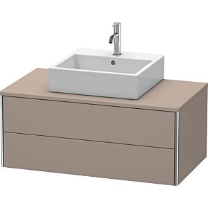 Duravit XSquare Waschtisch-Unterschrank XS491104343 100x40x54,8cm, 2 Schubkästen, Basalt matt