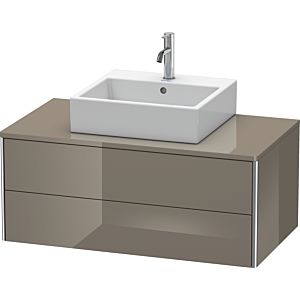 Duravit XSquare Waschtisch-Unterschrank XS491108989 100x40x54,8cm, 2 Schubkästen, Flannel Grey hochglanz