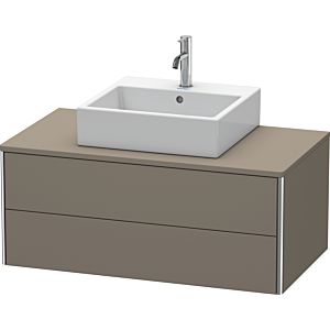 Duravit XSquare Waschtisch-Unterschrank XS491109090 100x40x54,8cm, 2 Schubkästen, Flannel Grey seidenmatt