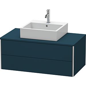 Duravit XSquare Waschtisch-Unterschrank XS491109898 100x40x54,8cm, 2 Schubkästen, Nachtblau seidenmatt