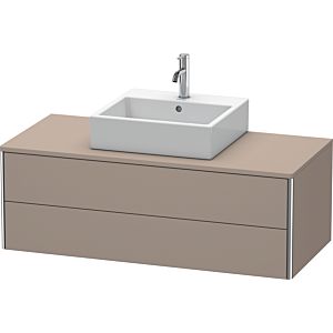 Duravit XSquare Waschtisch-Unterschrank XS491204343 120x40x54,8cm, 2 Schubkästen, Basalt matt