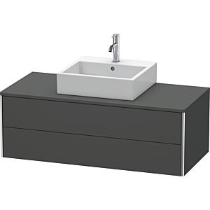 Duravit XSquare Waschtisch-Unterschrank XS491204949 120x40x54,8cm, 2 Schubkästen, Graphit matt