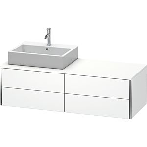 Duravit XSquare Waschtisch-Unterschrank XS4913L1818 140x40x54,8cm, 4 Schubkästen, links, weiß matt