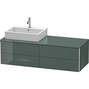 Duravit XSquare Duravit XS4913L3838 140x40x54.8cm, 4 tiroirs, gauche, Dolomiti Grey brillant