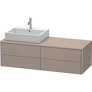 Duravit XSquare Duravit XSquare XS4913L4343 140x40x54.8cm, 4 drawers, left, matt basalt