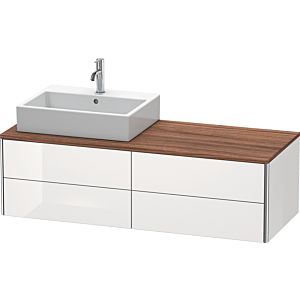 Duravit XSquare Duravit XS4913L8585 140x40x54,8cm, 4 tiroirs, gauche, blanc brillant