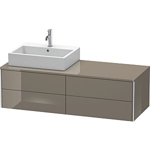 Duravit XSquare Duravit XSquare XS4913L8989 140x40x54.8cm, 4 drawers, left, flannel gray high gloss