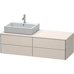 Duravit XSquare Duravit XSquare XS4913L9191 140x40x54.8cm, 4 drawers, left, Taupe