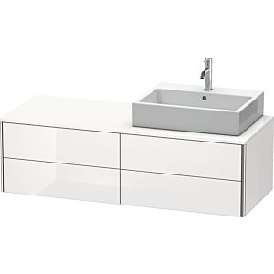 Duravit XSquare Waschtisch-Unterschrank XS4913R2222 140x40x54,8cm, 4 Schubkästen, rechts, weiß hochglanz