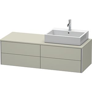 Duravit XSquare Duravit XSquare XS4913R6060 140x40x54.8cm, 4 drawers, right, Taupe