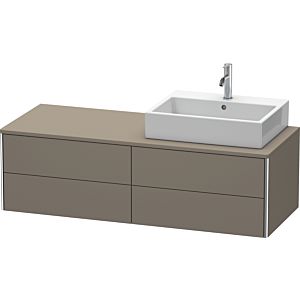 Duravit XSquare Duravit XSquare XS4913R9090 140x40x54.8cm, 4 drawers, right, flannel gray silk matt