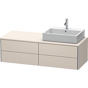 Duravit XSquare Duravit XSquare XS4913R9191 140x40x54.8cm, 4 drawers, right, Taupe