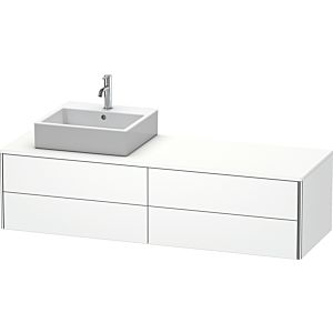Duravit XSquare Waschtisch-Unterschrank XS4914L1818 160x40x54,8cm, 4 Schubkästen, links, weiß matt