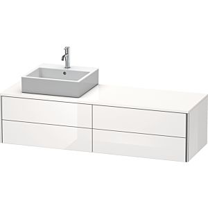 Duravit XSquare Duravit XS4914L2222 160x40x54.8cm, 4 tiroirs, gauche, blanc brillant