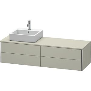 Duravit XSquare Duravit XSquare XS4914L6060 160x40x54.8cm, 4 drawers, left, Taupe silk matt